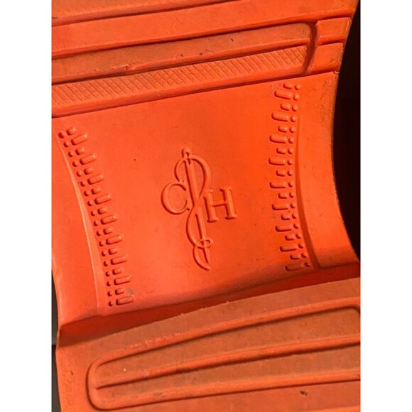 COLE HAAN Mens BROWN ORANGE Wing Tip Great Jones Oxford Shoes Leather Size 9M - Picture 9 of 12